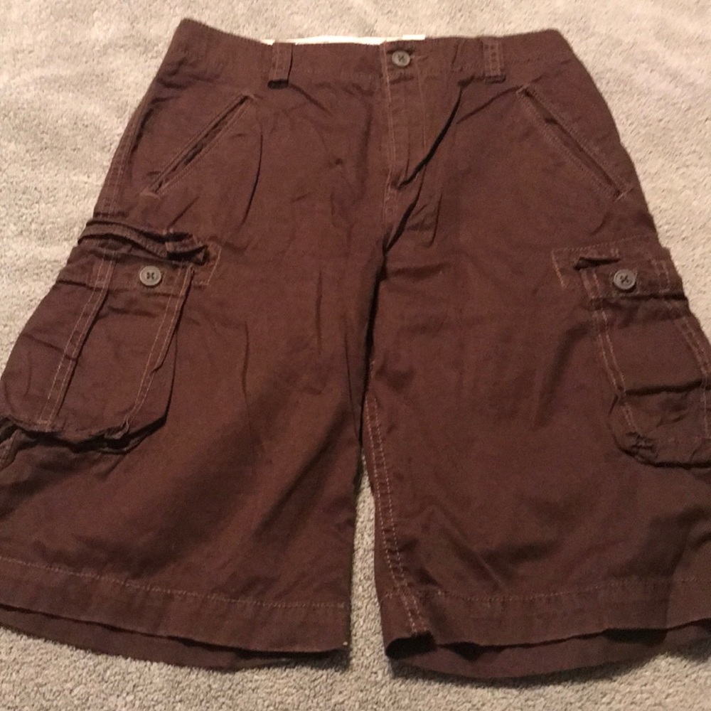 Boys size 14 Cargo Shorts ~ Dark Brown